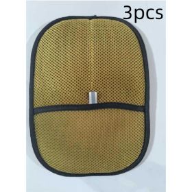 Pet Hair Remover Mitt Pet Hair Remover Gloves Deshedding Brush Glove For Dog Cat Rabbit With Long Short Curly Hair (Option: Light Brown-3PCS)