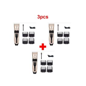 Professional Low Noise Pet Hair Clipper  Easy Grooming For Dogs & Cats (Option: Style A 3pcs)